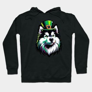 Swedish Lapphund Celebrates St Patrick's Day in Style Hoodie